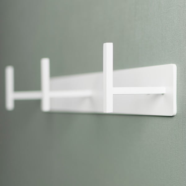 Bijela metalna zidna vješalica 44 cm Chapman – Spinder Design-image-3