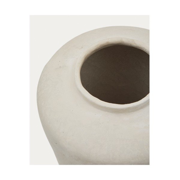 Krem visoka vaza od papier-mâché (visina 55 cm) Serina – Kave Home-image-2