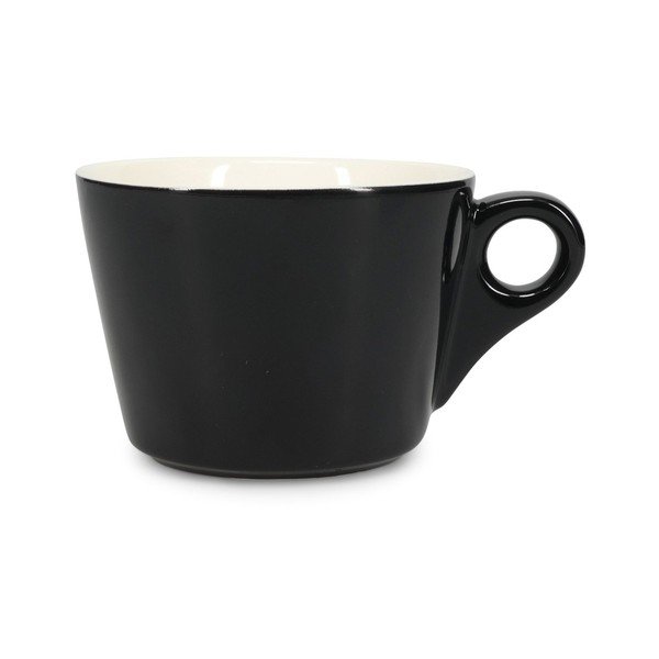 Crna porculanska šalica za latte 280 ml Barista – BonBistro