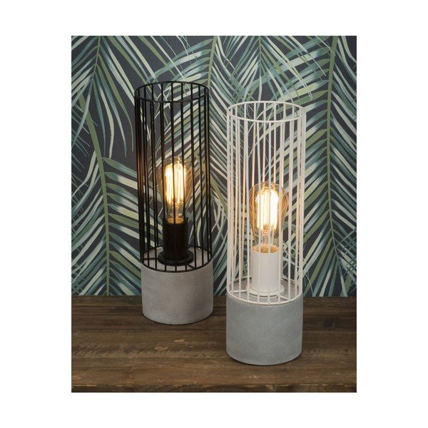 Crna stolna lampa s postoljem od betona Citylights Memphis-image-1