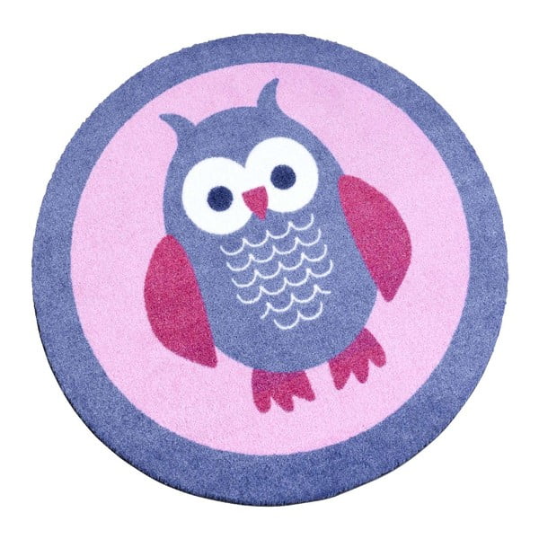 Dječji ružičasti tepih Zala Living Owl, ⌀ 100 cm