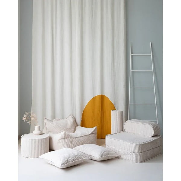 Krem dječji jastuk za sjedenje od samta Roll – Wigiwama-image-2