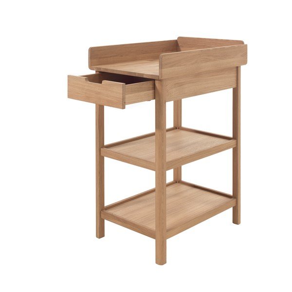 Stol za presvlačenje od punog hrasta s promjenjivim stolom u prirodnoj boji Forrest – Vipack-image-2