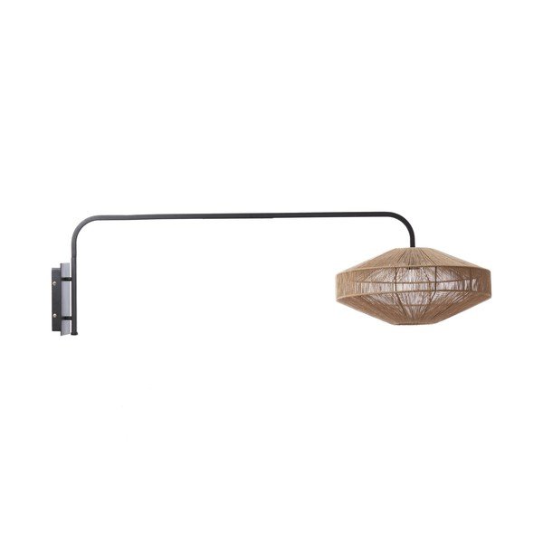Metalna zidna lampa s utikačem u prirodnoj boji ø 43 cm Lyra – Light & Living