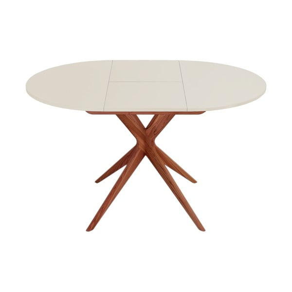 Okrugao proširiv blagovaonski stol s dodatnom pločom ø 90 cm Jubi – Ragaba-image-1