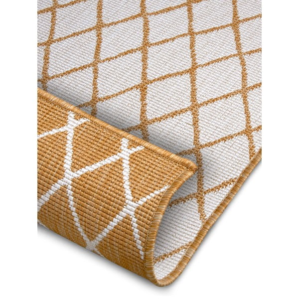 Oker žuti/bijeli vanjski tepih 80x150 cm Malaga – NORTHRUGS-image-2