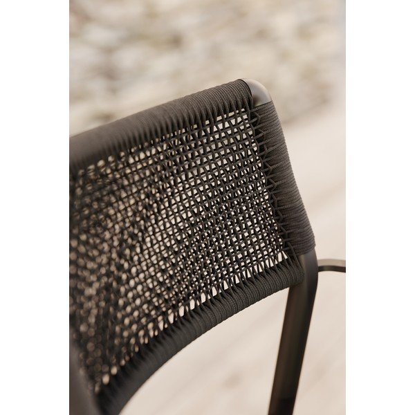 Antracitno siva metalna vrtna stolica Ray – Diphano-image-4