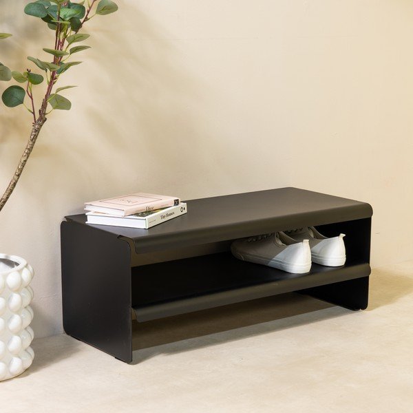 Crni željezni ormarić za cipele 71,5x28x31 cm Linea – Spinder Design-image-1