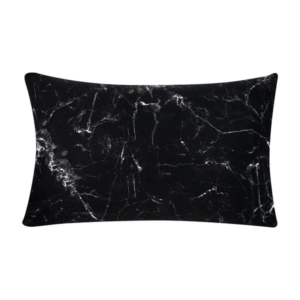 Crna ukrasna jastučnica od pamučnog perkala Westwing Collection, 45 x 85 cm