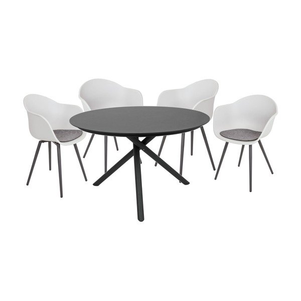 Siva plastična vrtna stolica Zara – Garden Pleasure-image-2