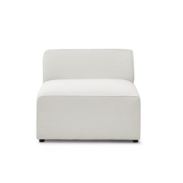 Bijela modularna sjedeća garnitura od bouclé tkanine (srednji modul ) Megeve – Bobochic Paris