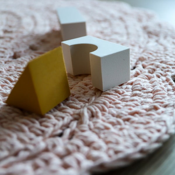 Ružičasti ručno heklani pamučni tepih Nattiot Alma ø 120 cm-image-1