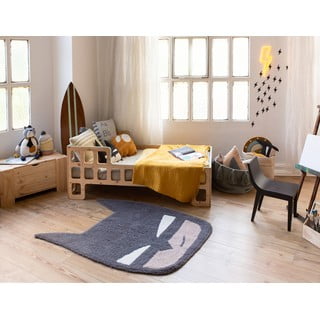 Crni periv/ručno rađen vunen dječji tepih 90x120 cm BatBoy – Lorena Canals