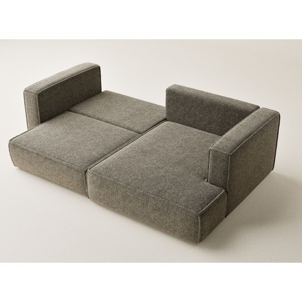 Smeđa sklopiva/s prostorom za odlaganje kutna garnitura od šenila (s desnim kutom/s ležaljkom) Velto – Maison de Rêve-image-3