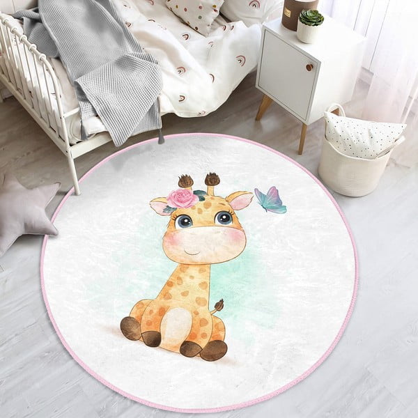 Bijeli dječji tepih ø 120 cm Comfort – Mila Home-image-3