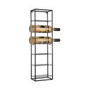 Crni zidni metalni držač za boce vina broj boca 6 kom  Single  – PT LIVING