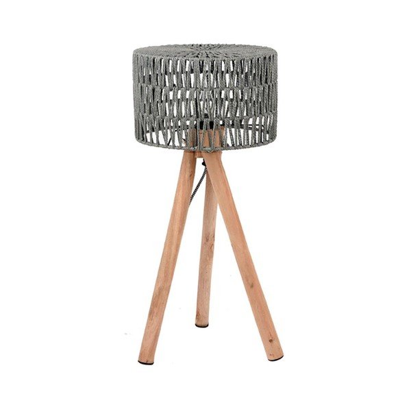 Siva stolna lampa od drveta manga LABEL51 Stripe-image-1