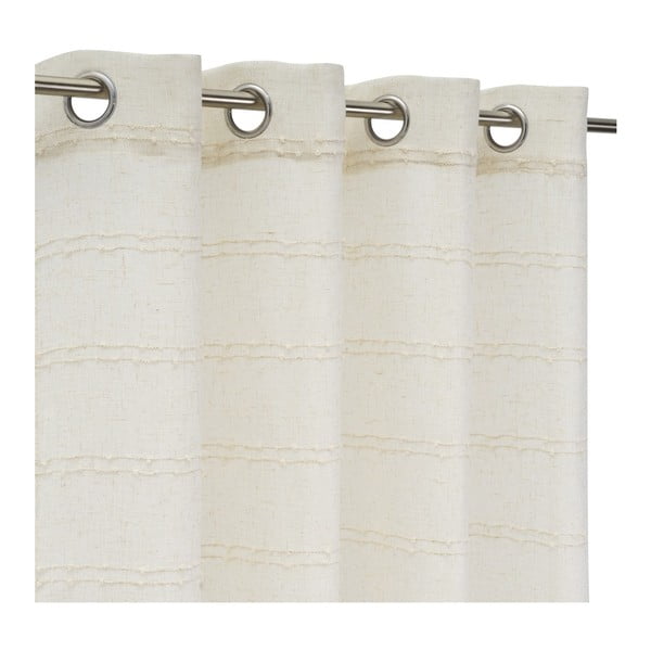 Bež zavjesa od mješavine lana 140x260 cm Nodes – Casa Selección-image-2