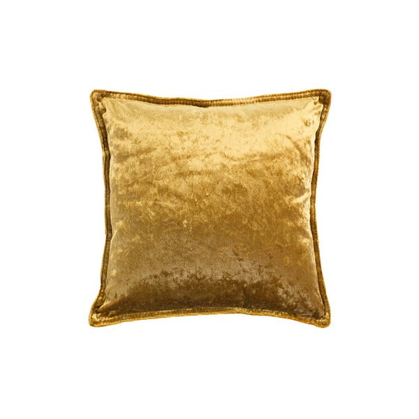 Jastuk u zlatnoj boji White Label Tess, 45 x 45 cm