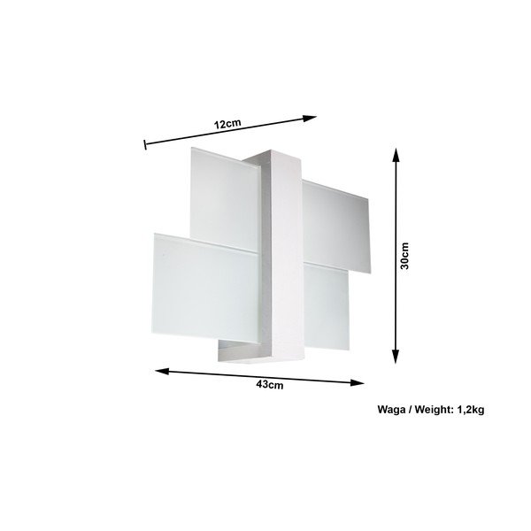 Bijela zidna svjetiljka Sollux Leda-image-2