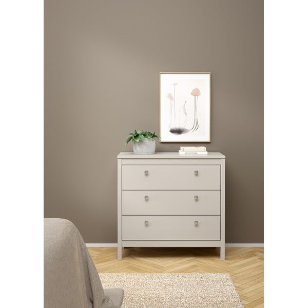 Sivo-bež komoda 82x80x38 cm Madrid – Tvilum-image-1