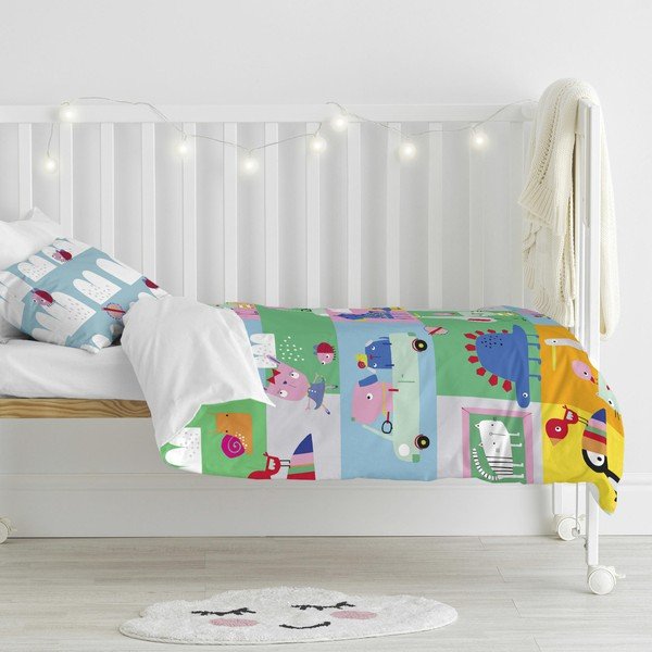 Dječija pamučna posteljina Moshi Moshi Patchwork, 100 x 120 cm-image-1