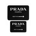 Crne od samta kupaonske prostirke u setu 2 kom 60x100 cm Prada – Mila Home