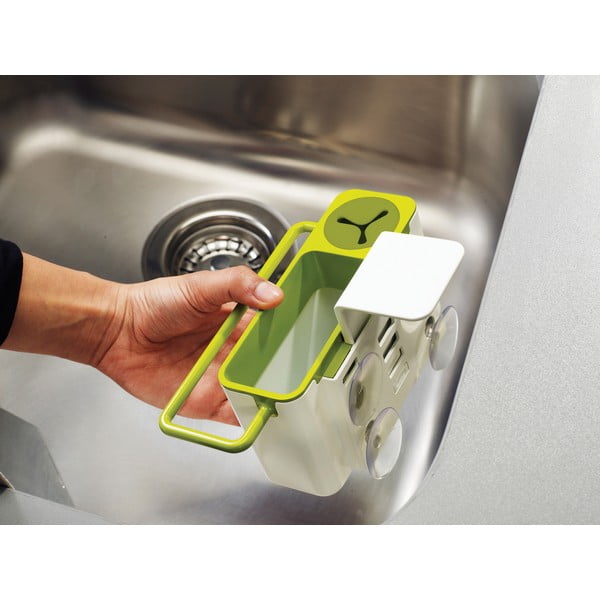 Bijelo-zeleni stalak za deterdžent Joseph Joseph Sink Aid-image-4
