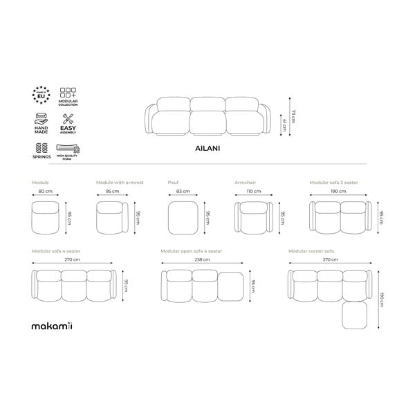 Svijetlo zeleni modularni tabure Ailani – Makamii-image-4