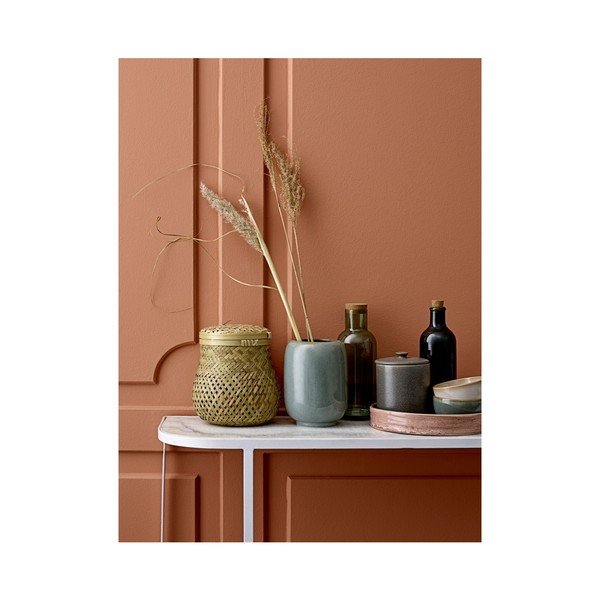 Zelena staklena boca s vadičepom Bloomingville-image-2