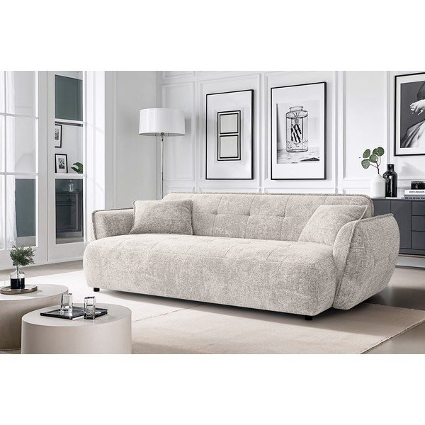 Bež sofa od šenila 250 cm Nelia Big – Ropez-image-1