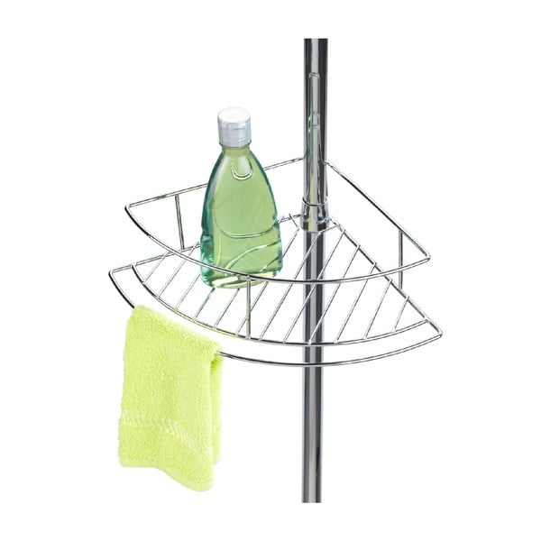 Teleskopska kupaonska polica od nehrđajućeg čelika kutna u sjajno srebrnoj boji Dolcedo – Wenko-image-3