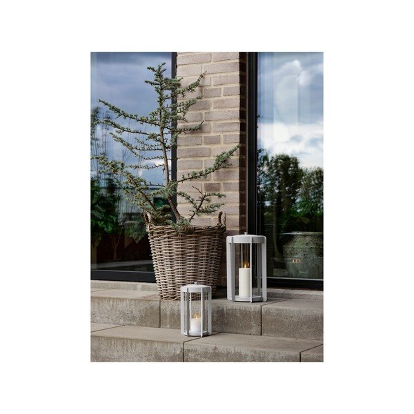 Svijetlo siva LED lanterna s USB (visina 25 cm) Firefly – Zone-image-2