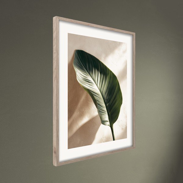 Tiskana slika s okvirom 50x70 cm Strelizia Leaf – Styler-image-3