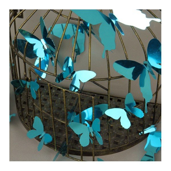 Set od 12 plavih ljepljivih 3D naljepnica Ambiance Butterflies-image-2