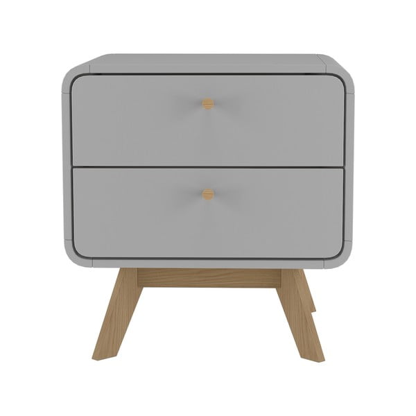 Sivi noćni ormarić Cassie - Støraa-image-1
