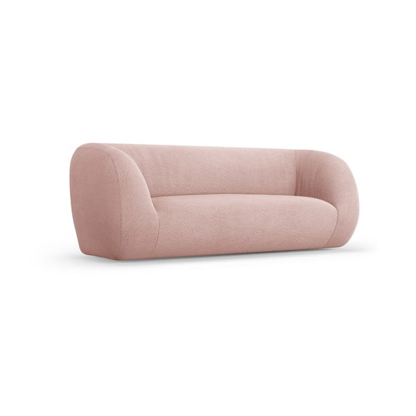Svijetlo ružičasta sofa od bouclé tkanine 210 cm Essen – Cosmopolitan Design-image-2