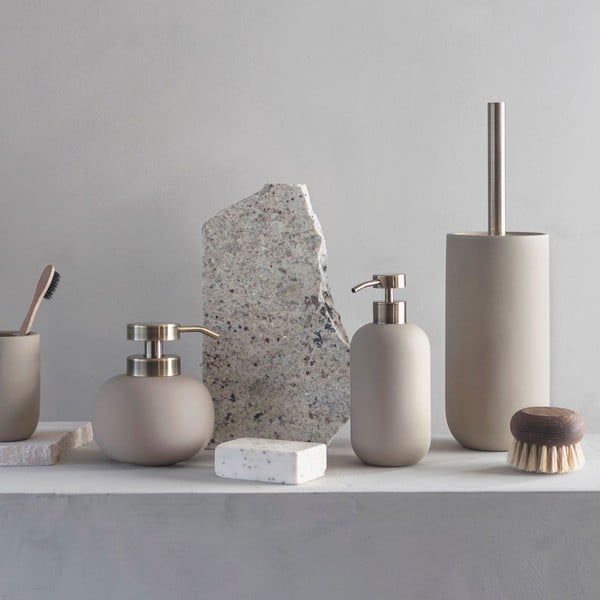 Krem keramička WC četka Lotus - Mette Ditmer Denmark-image-1