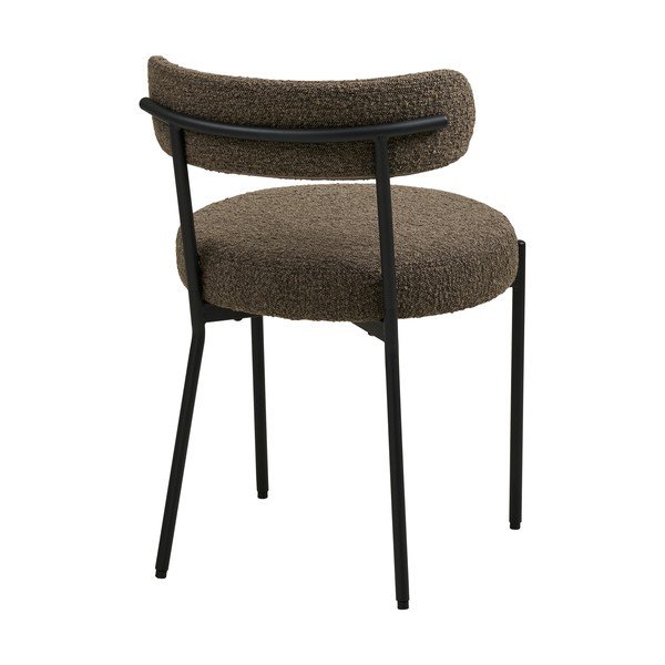 Smeđa podstavljena blagovaonska stolica Badalona – House Nordic-image-4