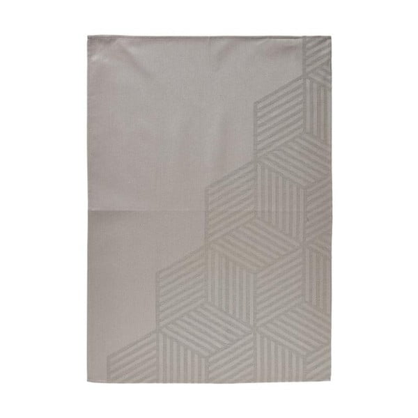 Sivo-smeđi kuhinjski ručnik od 100% Zone Hexagon pamuka, 50 x 70 cm