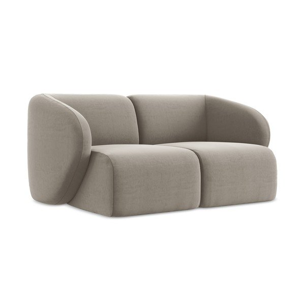 Svjetlo smeđa baršunasti sofa 174 cm Lani – Makamii-image-1