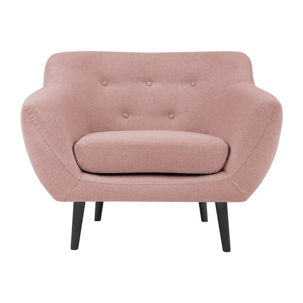 Ružičasta fotelja Mazzini Sofas Pijemont