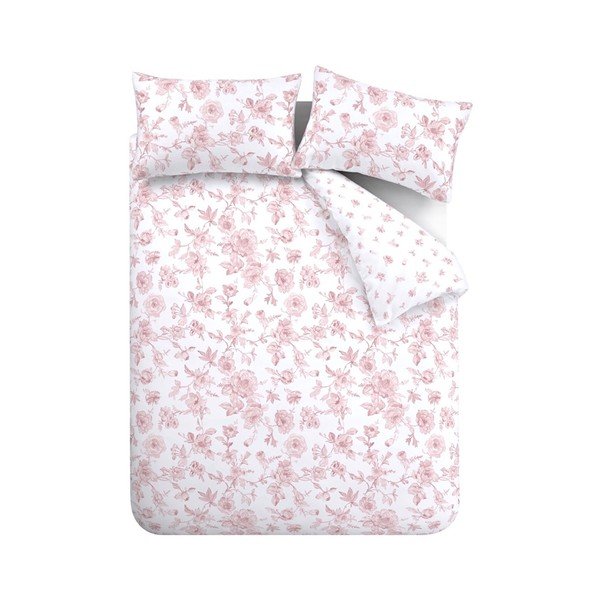 Ružičasta posteljina za krevet za jednu osobu 135x200 cm Mirabelle – Catherine Lansfield