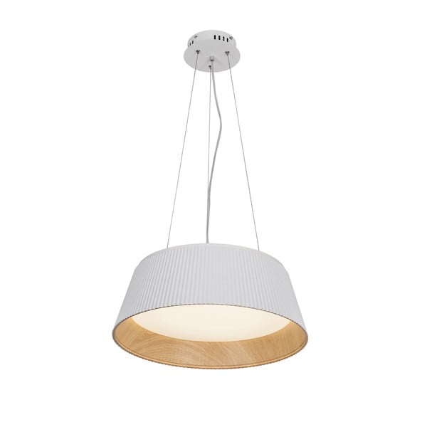 Bijela/u prirodnoj boji LED viseća svjetiljka s metalnim sjenilom ø 45 cm Umbria – Candellux Lighting