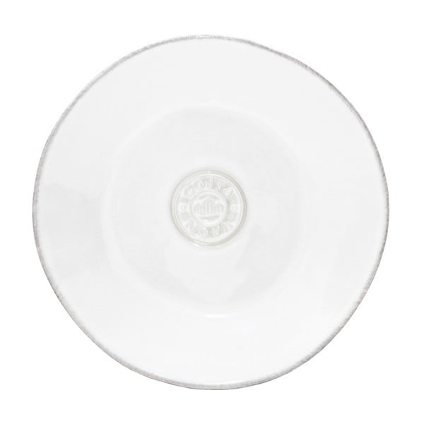 Bijeli zemljani tanjur za kolače Costa Nova, Ø 16 cm