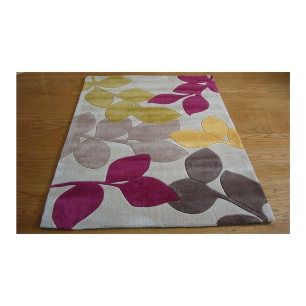 Tepih šablona Leaf Fuchsia, 80x150 cm-image-2