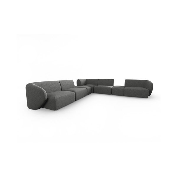 Siva kutna garnitura od šenila Paolo – Milo Casa