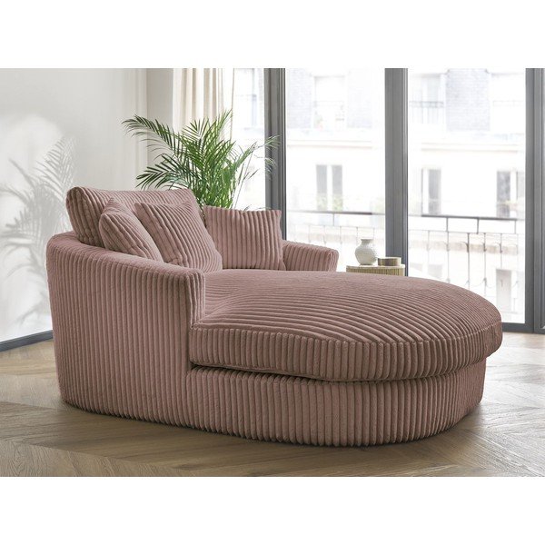 Ružičasta fotelja od samta Belem – Bobochic Paris-image-1