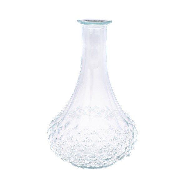 Krem staklena vaza (visina 21 cm) – Dakls