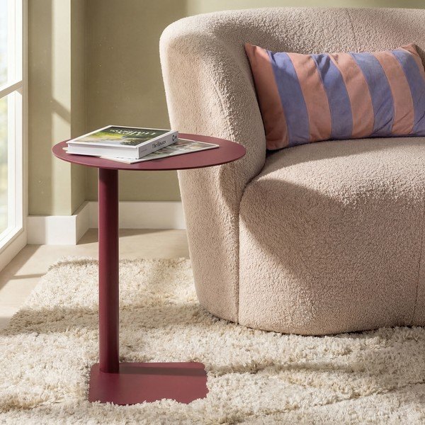 Željezni okrugao pomoćni stol ø 40 cm Sunny – Spinder Design-image-1